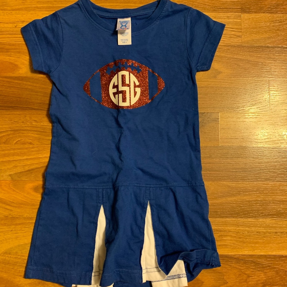 Monogram cheer dress (size 4)